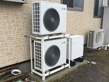 岩手県　高効率エアコン　ヒートポンプ暖房システム