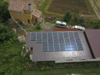 岩手県　奥州市　住宅用太陽光発電システム及びV2H同時新設工事