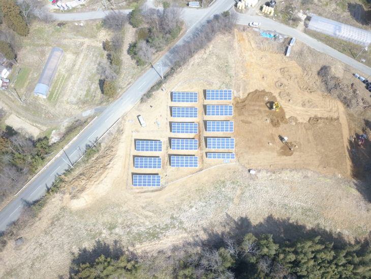   岩手県一関市花泉町　S様　遊休地太陽光発電所建設工事