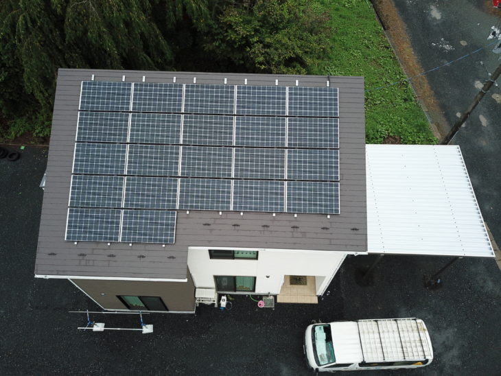   岩手県一関市　　太陽光発電システム設置　依頼　新築同時