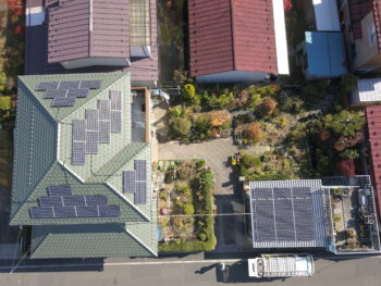 岩手県一関市　太陽光発電 　ハイブリット蓄電池の同時設置完成