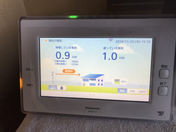   岩手県一関市　Ｓ様邸　パナソニック太陽光発電　ハイブリット蓄電システム　HEMS 同時新設