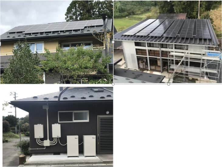   岩手県一関市大東町摺沢　住宅用太陽光発電システムとハイブリット蓄電システム14.08kwh同時設置
