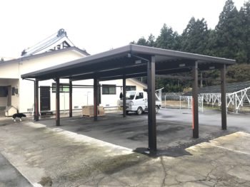 金ヶ崎町　3台用ソーラーカーポート新設