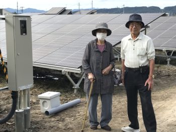 岩手県一関市萩荘　産業用野建て式太陽光発電システムの設置