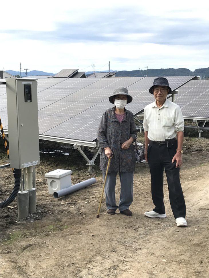   岩手県一関市萩荘　産業用野建て式太陽光発電システムの設置
