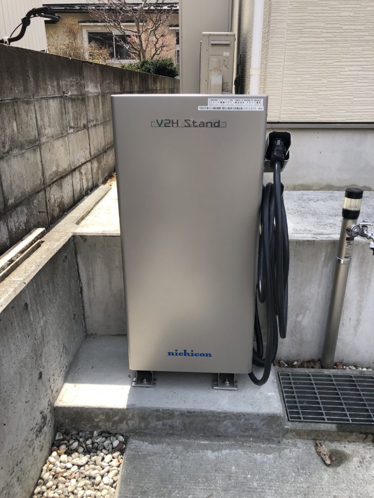   岩手県　一関市　ニチコン　トライブリットV2Hシステム新設工事