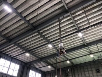 水銀灯からLED照明器具へ交換工事