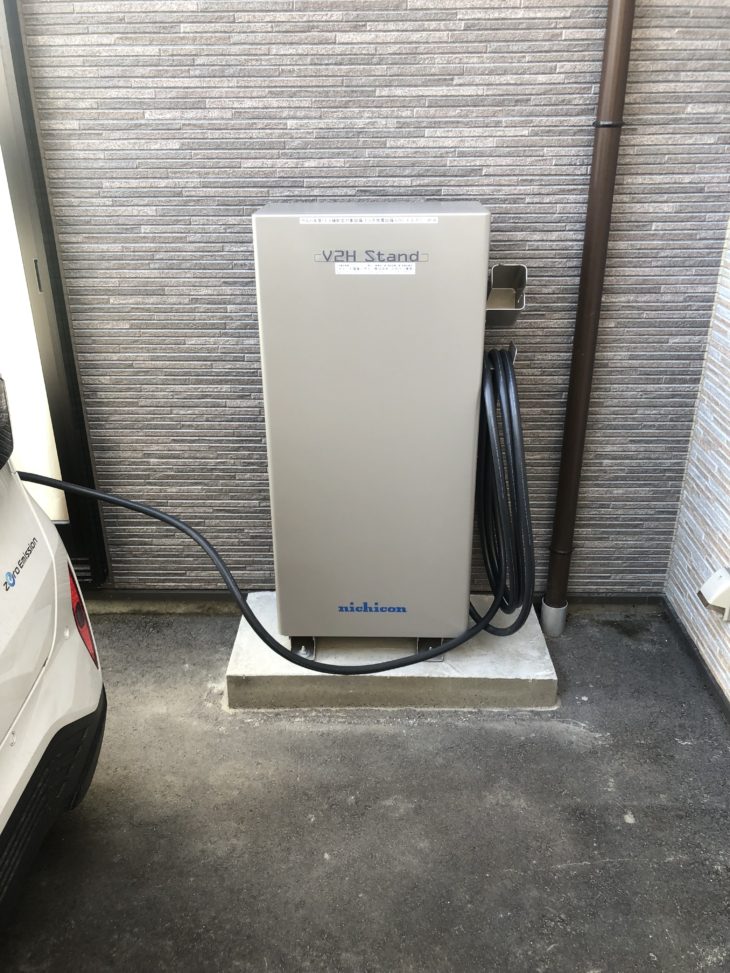   一関市A様邸　住宅用太陽光発電＋ニチコントライブリットV2H＋車載型蓄電池(日産サクラ）新設工事　CEV補助金活用