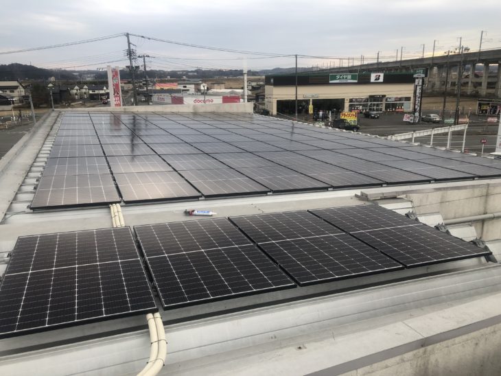   産業用　自家消費型太陽光発電システム及びV2Hシステム導入