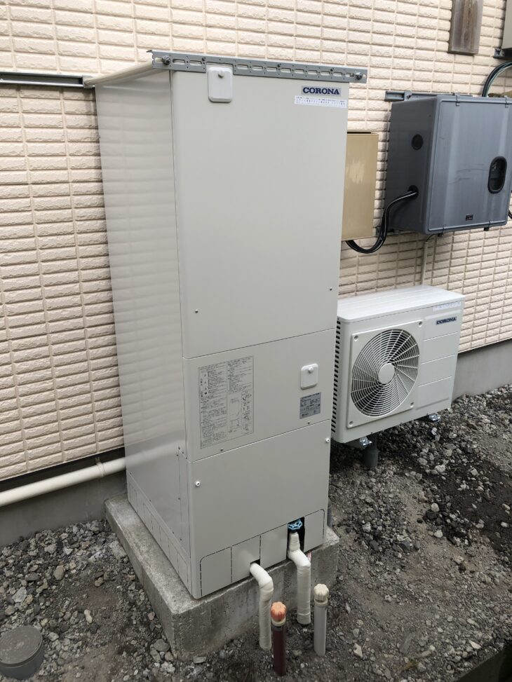   一関市花泉町　パナソニックのエコキュートからコロナ製のエコキュート交換工事　入替