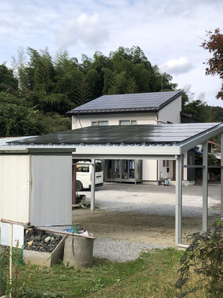   太陽光発電システム及びV2H +日産リーフ40kwh