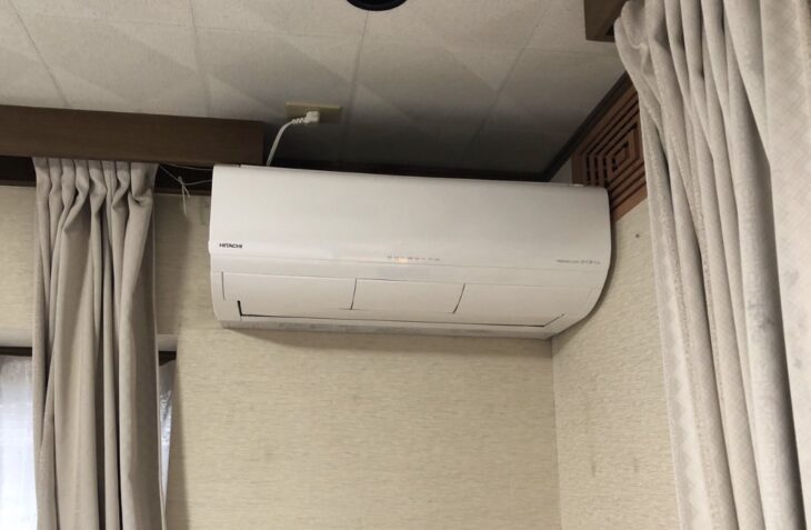   一関市室根　エアコン交換工事